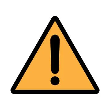 Danger triangle orange background sign Stock Illustration
