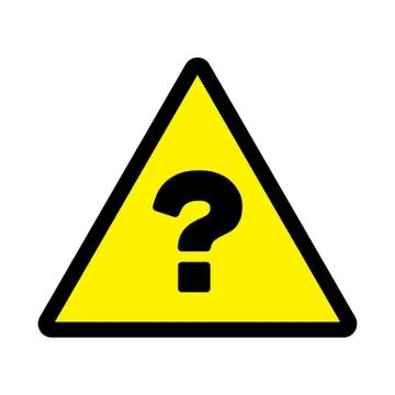 Danger triangle sign yellow background Stock Illustration