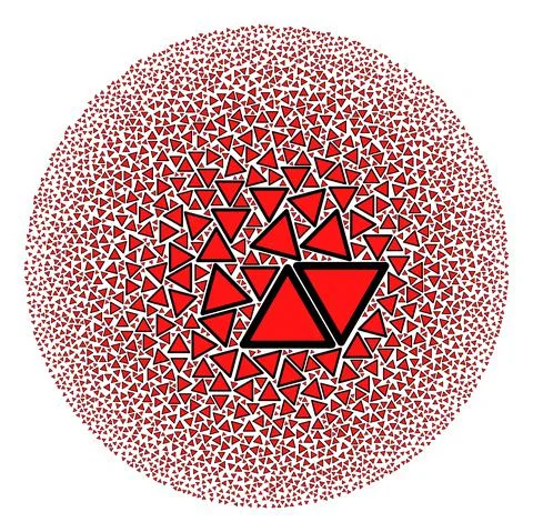 Danger Triangle Template Icon Spheric Bubble Collage Illustrazione stock