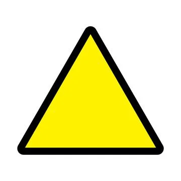 Danger triangle yellow sign Stock Illustration