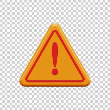 Danger warning 3d icon. Stock Illustration