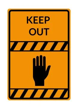 Danger warning board icon. Caution and dangerous area. Yellow sign for safety Stock Illustration