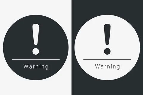 Danger, Warning, Caution. Hazard Sign, Symbol  and  Icon Stock Illustration