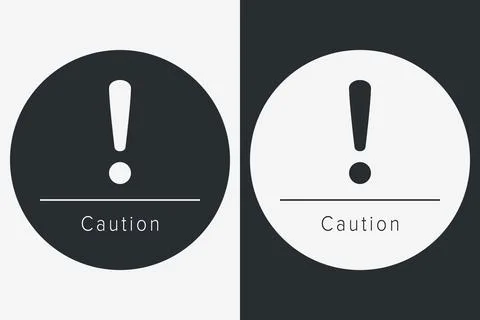 Danger, Warning, Caution. Hazard Sign, Symbol  and  Icon Stock Illustration