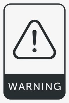 Danger, Warning, Caution. Hazard Sign, Symbol  and  Icon Illustrazione stock