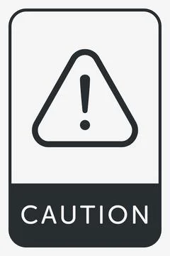 Danger, Warning, Caution. Hazard Sign, Symbol  and  Icon Stock Illustration