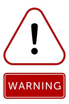 Danger, Warning, Caution. Hazard Sign, Symbol  and  Icon Stock Illustration