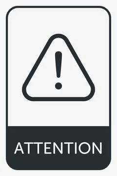 Danger, Warning, Caution. Hazard Sign, Symbol  and  Icon Stock Illustration