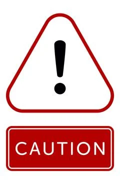 Danger, Warning, Caution. Hazard Sign, Symbol  and  Icon Stock Illustration