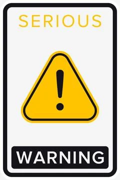 Danger, Warning, Caution. Hazard Sign, Symbol  and  Icon Illustrazione stock