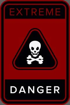 Danger, Warning, Caution. Hazard Sign, Symbol  and  Icon Stock Illustration