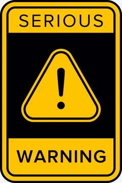 Danger, Warning, Caution. Hazard Sign, Symbol  and  Icon Stock Illustration
