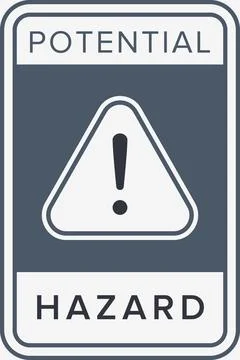 Danger, Warning, Caution. Hazard Sign, Symbol  and  Icon Stock Illustration