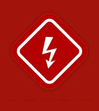 Danger, Warning, Caution. Hazard Sign, Symbol  and  Icon Stock Illustration