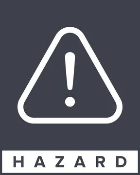 Danger, Warning, Caution. Hazard Sign, Symbol  and  Icon Stock Illustration