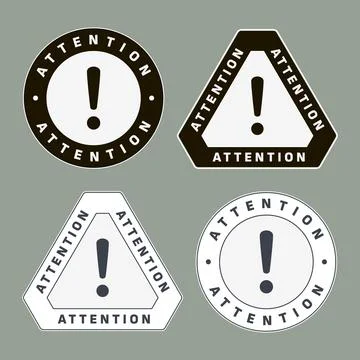 Danger, Warning, Caution. Hazard Sign, Symbol  and  Icon Stock Illustration