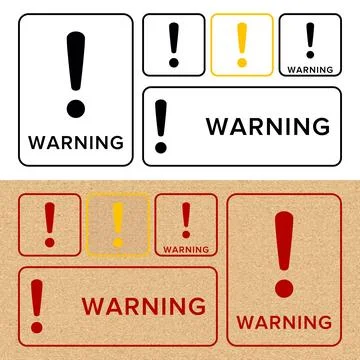 Danger, Warning, Caution. Hazard Sign, Symbol  and  Icon Stock Illustration