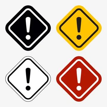 Danger, Warning, Caution. Hazard Sign, Symbol  and  Icon Stock Illustration
