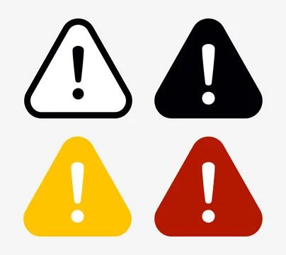 Danger, Warning, Caution. Hazard Sign, Symbol  and  Icon Stock Illustration