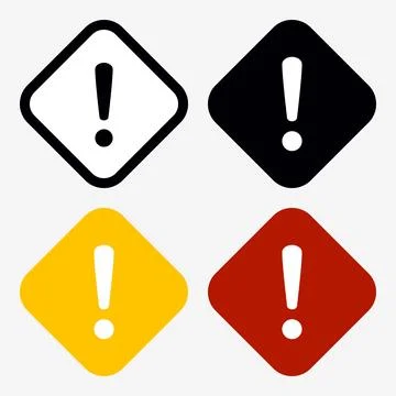 Danger, Warning, Caution. Hazard Sign, Symbol  and  Icon Stock Illustration