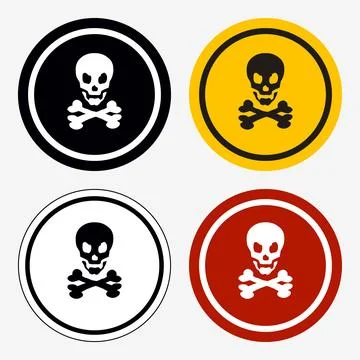 Danger, Warning, Caution. Hazard Sign, Symbol  and  Icon Stock Illustration