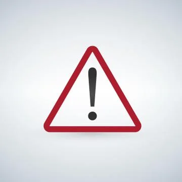 Danger warning important information sign Stock Illustration