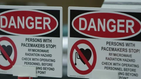 Danger warning sign in a lab. Stock-Footage 138341930