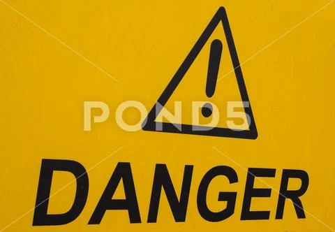 Danger warning sign Stock Photos