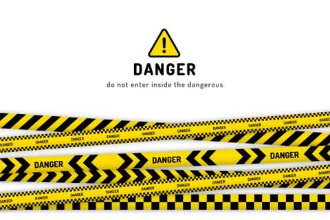 Danger website page Stock Illustration