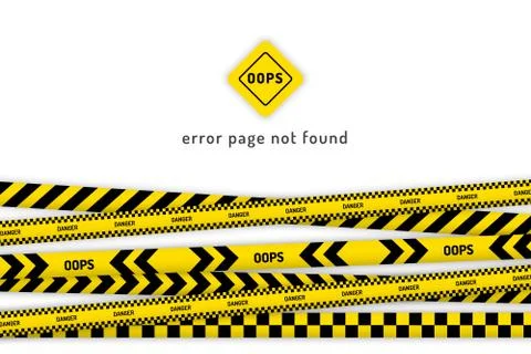 Danger website page Stock Illustration