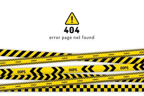 Danger website page Stock Illustration