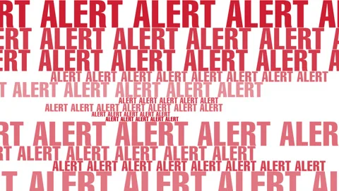 Danger white background with red alert text and symbol mandatory attention Stock Footage 272141585