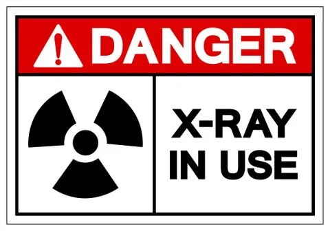Danger X-Ray In Use Symbol Sign, Vector Illustration, Isolate On White Backgr Stock Illustration