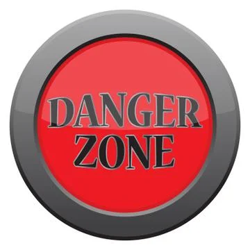 Danger Zone Icon Stock Illustration