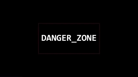 Danger Zone Warning Text Animation, Red Border on Black, Security Risk Conc.. 库存影片 330280095