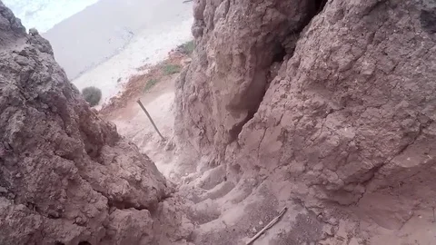 Dangerous clay downstairs Stock Footage 82108913
