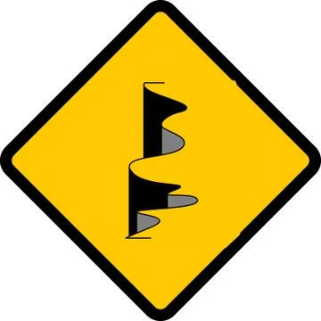 Dangerous Cliffs Stock Illustration