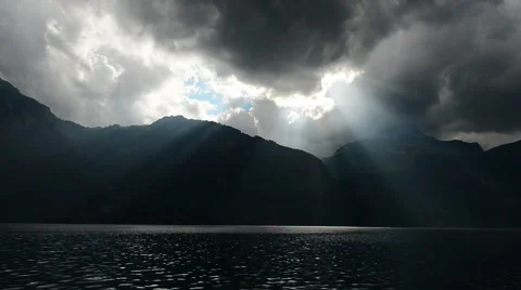 Dangerous clouds on the sky. Stock Footage 65210664
