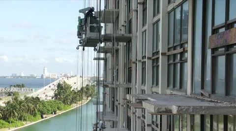 Dangerous Construction Site Stock Footage 12611086