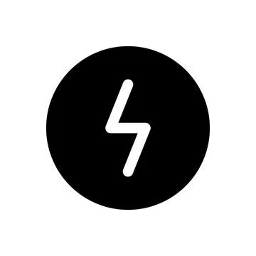 Dangerous current black glyph ui icon Stock Illustration