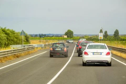 Dangerous Driver Overtaking Stock Photos