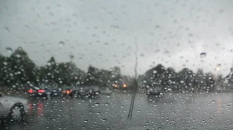 Dangerous driving condition Stock Footage 34133943