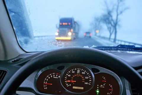 Dangerous Driving. Stock Photos