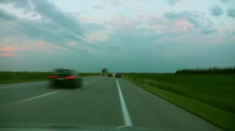 Dangerous Driving Timelapse 1 Stock Footage 500233