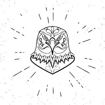 Dangerous eagle Illustrazione stock