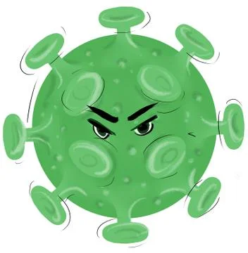Dangerous evil deadly virus molecule Stock-Illustration