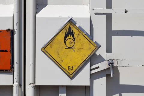 Dangerous goods - Oxidizing Agent Stock Photos