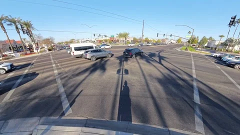 Dangerous intersection of Gilbert Arizona Val Vista and Baseline. Vidéo 303323082