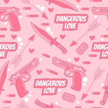 Dangerous love. Stockillustratie