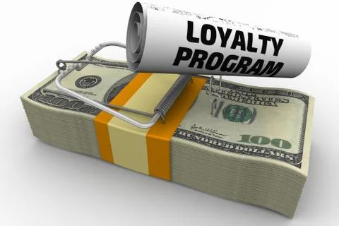 Dangerous loyalty program Stock-Illustration